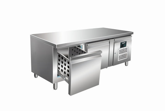 Refrigerated Undercounter Table, 2 Drawers, 214 L