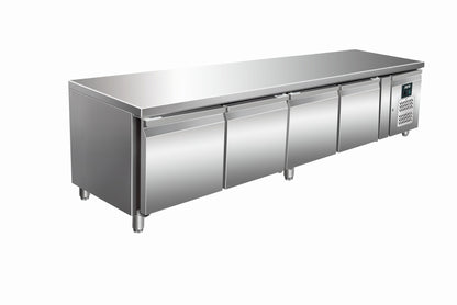 Refrigerated Undercounter Table, 4 Doors, 217 L