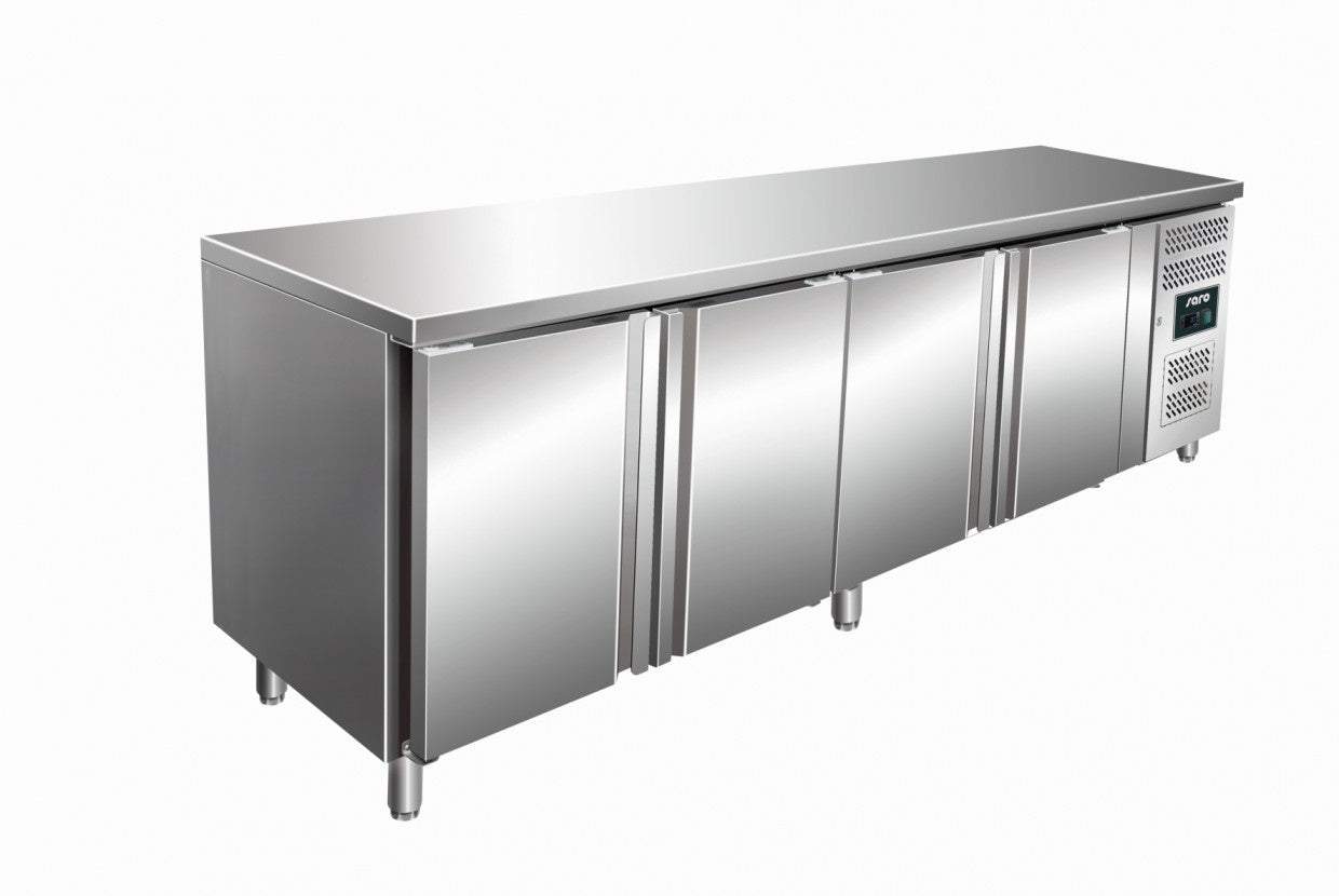 Freezer Table, 4 Door, 393 L, -20/-10°C