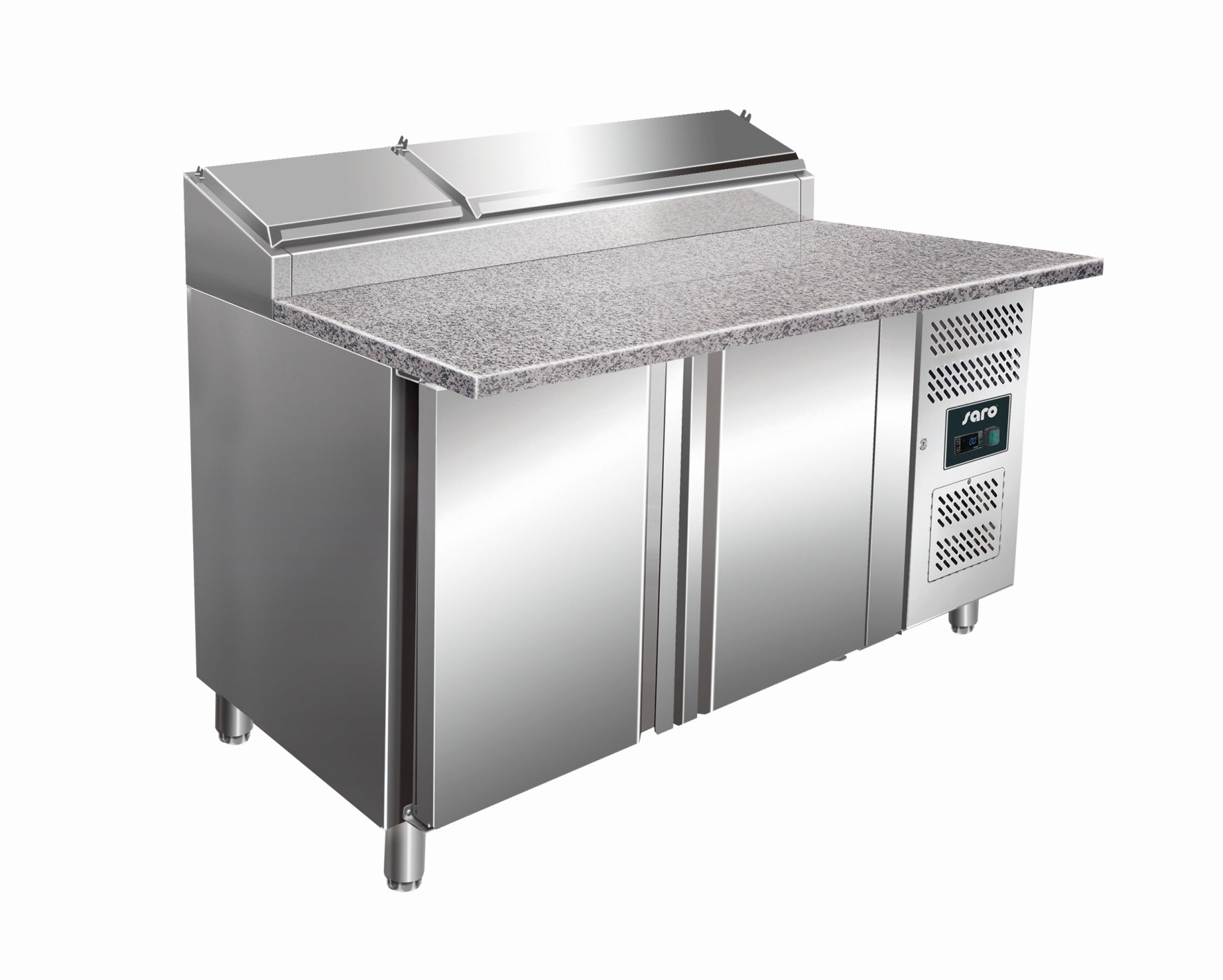Pizza Prep Counter, GN 1/3, +2/+8°C, Granite Top