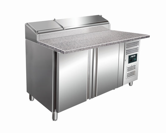 Pizza Prep Counter, GN 1/3, +2/+8°C, Granite Top