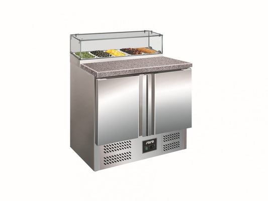 Refrigerated Pizza Table, Glass Top, 257 L