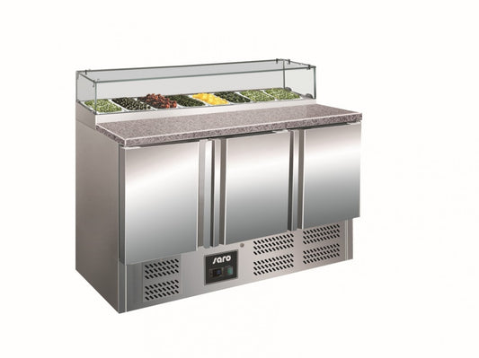 Refrigerated Pizza Table, 3 Doors, 400 L, +2/+8°C