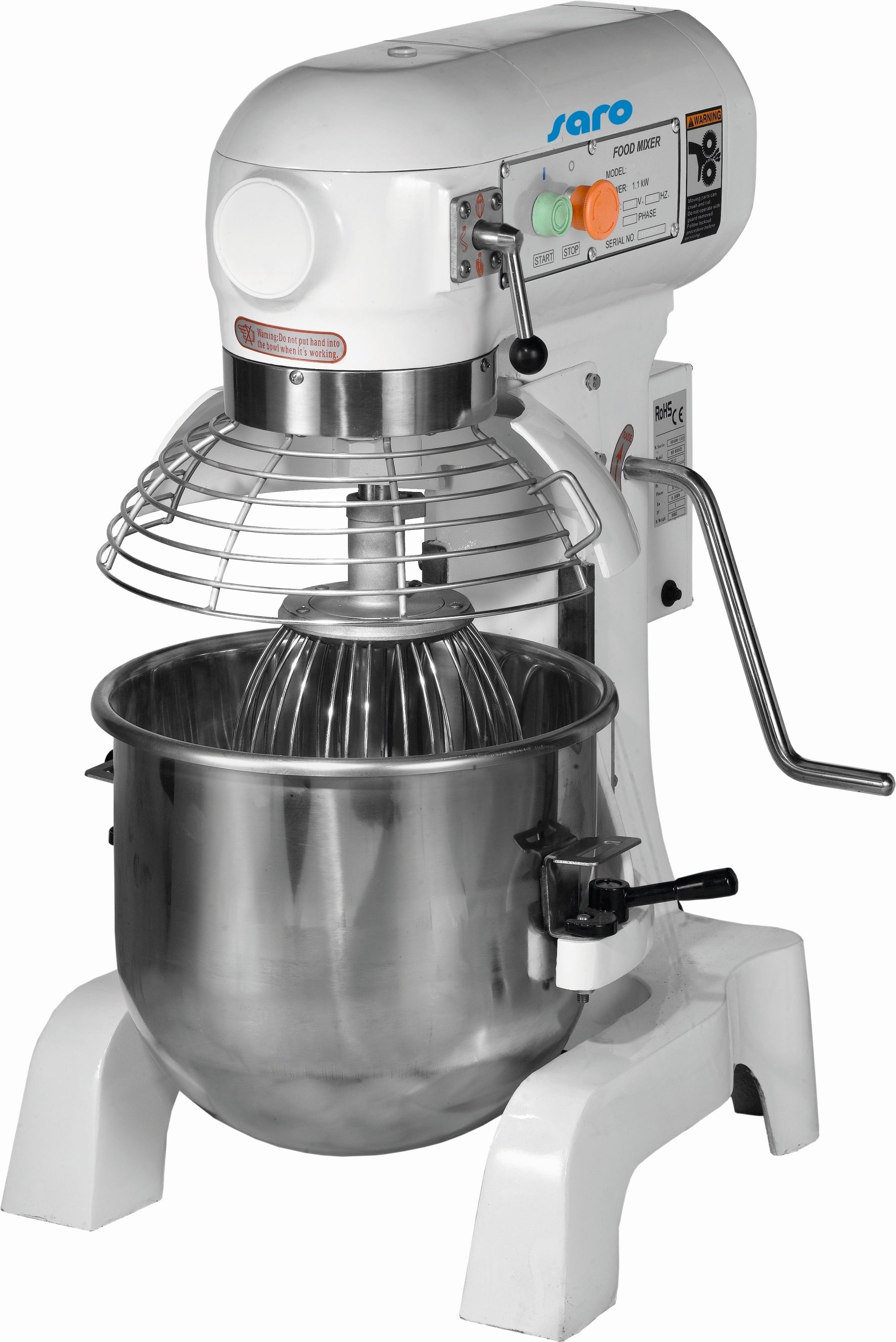 Planetary Mixer, Tabletop, 20 L, 3-Speed, 1.1 kW