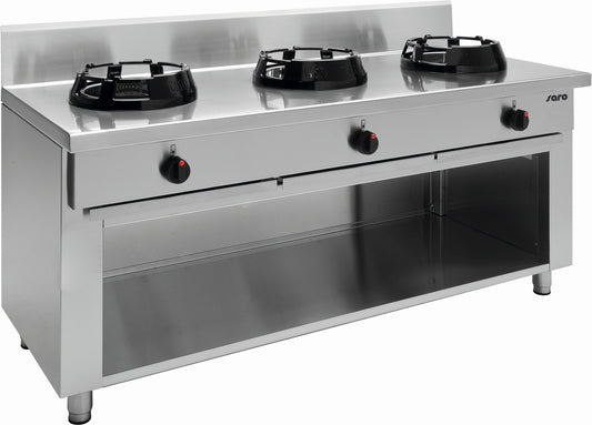 Floor-Standing Gas Wok Cooker, 3 Burners, 63 kW