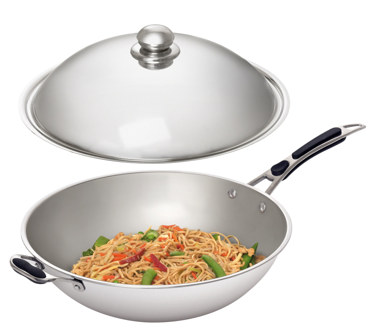 Induction Wok Pan, Ø 360 mm, 6 L, With Lid
