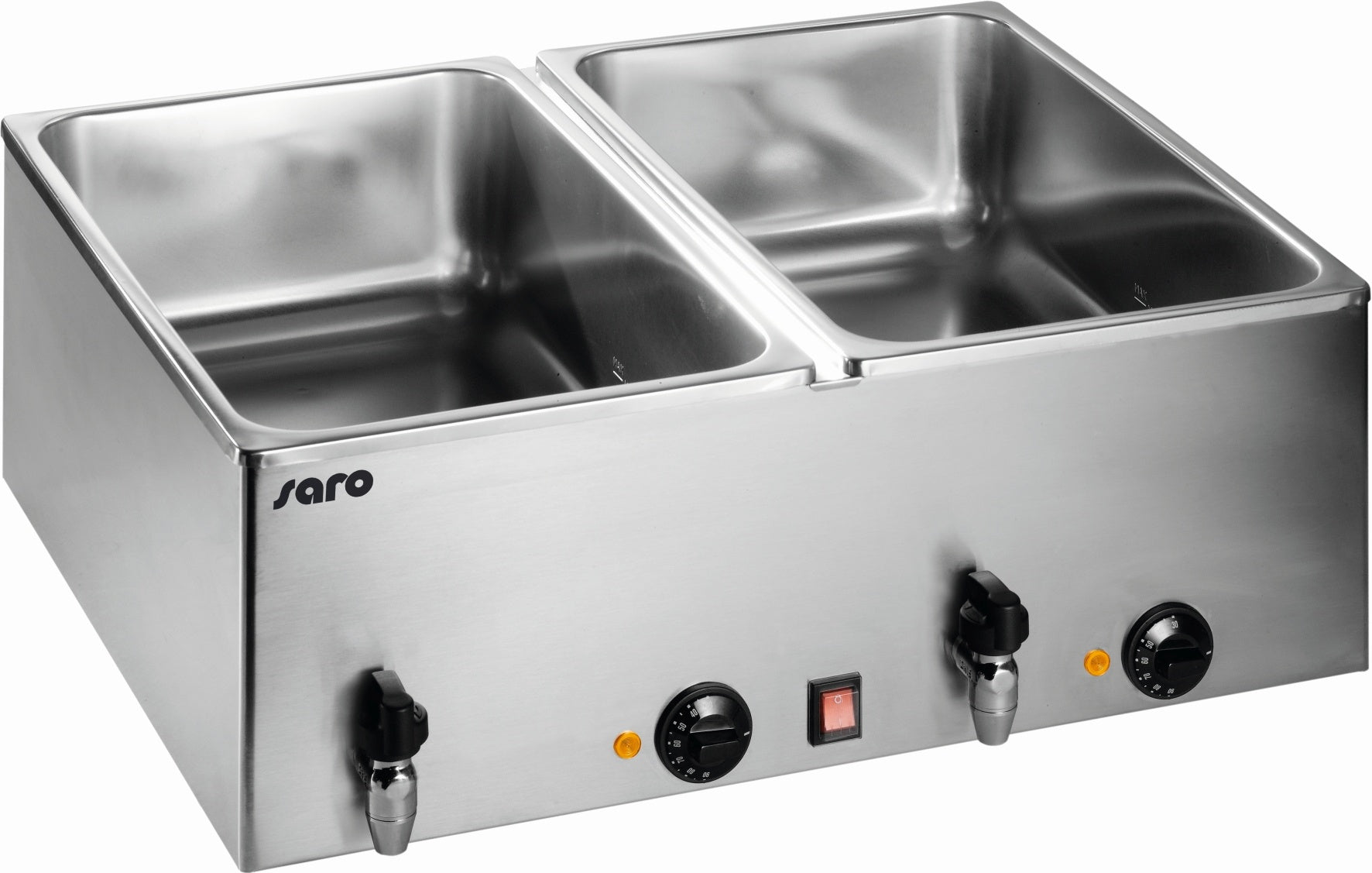 Tabletop Bain-Marie, 2-Bath, 2 kW, GN 1/1