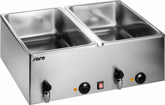 Tabletop Bain-Marie, 2-Bath, 2 kW, GN 1/1