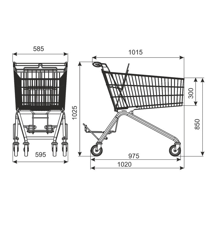 Avant Shopping Trolley, 130 L, 160 kg