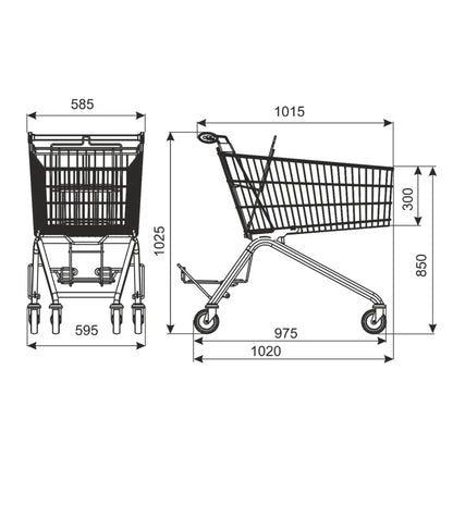 Avant Shopping Trolley, 130 L, 160 kg