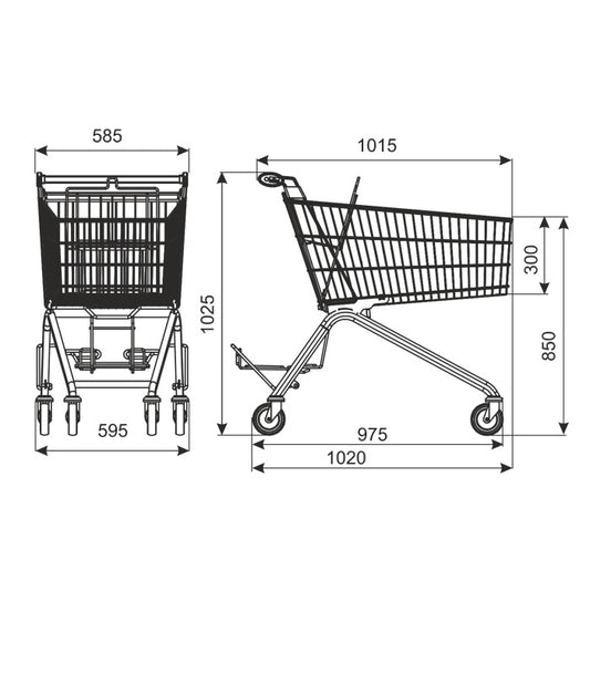 Avant Shopping Trolley, 130 L, 160 kg