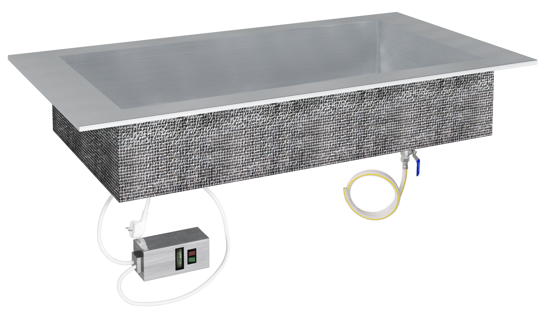 Drop-in warming tray  (depth 210 mm)