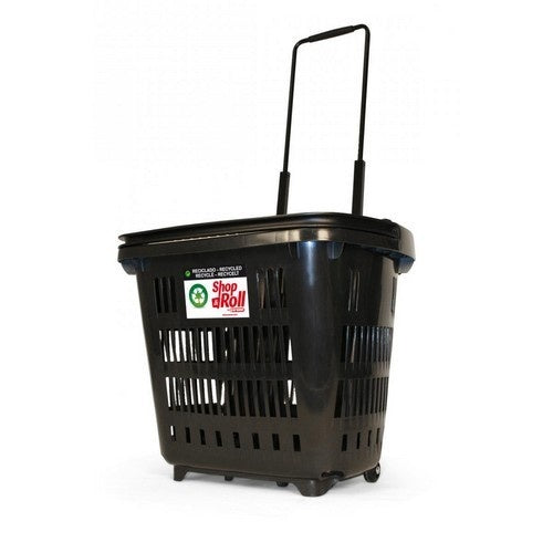 Wheeled Shopping Basket, Recycled, 34 L