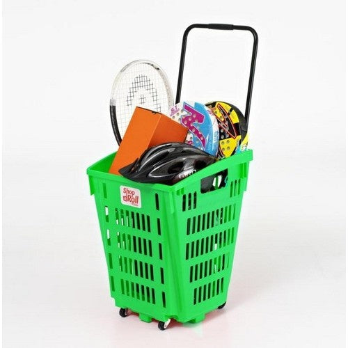 Rolling Shopping Basket, 52 L, 4 Wheels, 70 kg