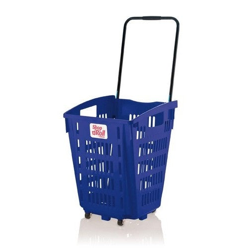 Rolling Shopping Basket, 52 L, 4 Wheels, 70 kg