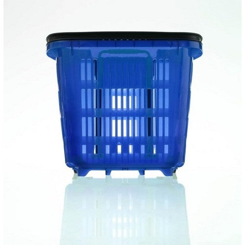 Wheeled Shopping Basket, Translucent, 34 L