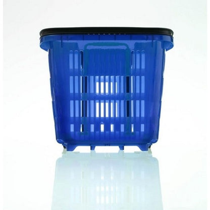 Wheeled Shopping Basket, Translucent, 34 L