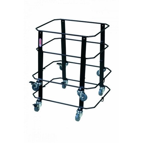 Wheeled Basket-Trolley, Polypropylene, Stackable