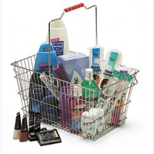 Wire Shopping Basket, Stackable, Steel