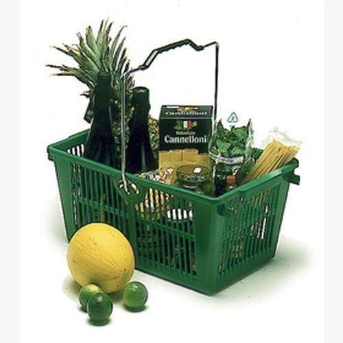 HW Series Wire Shopping Basket, Stackable, Steel