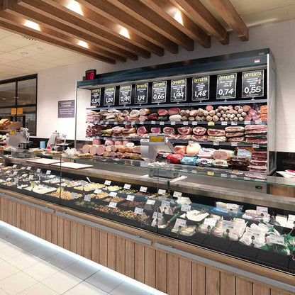 Serve-Over Refrigerated Counter, All-Glass, M1/M2