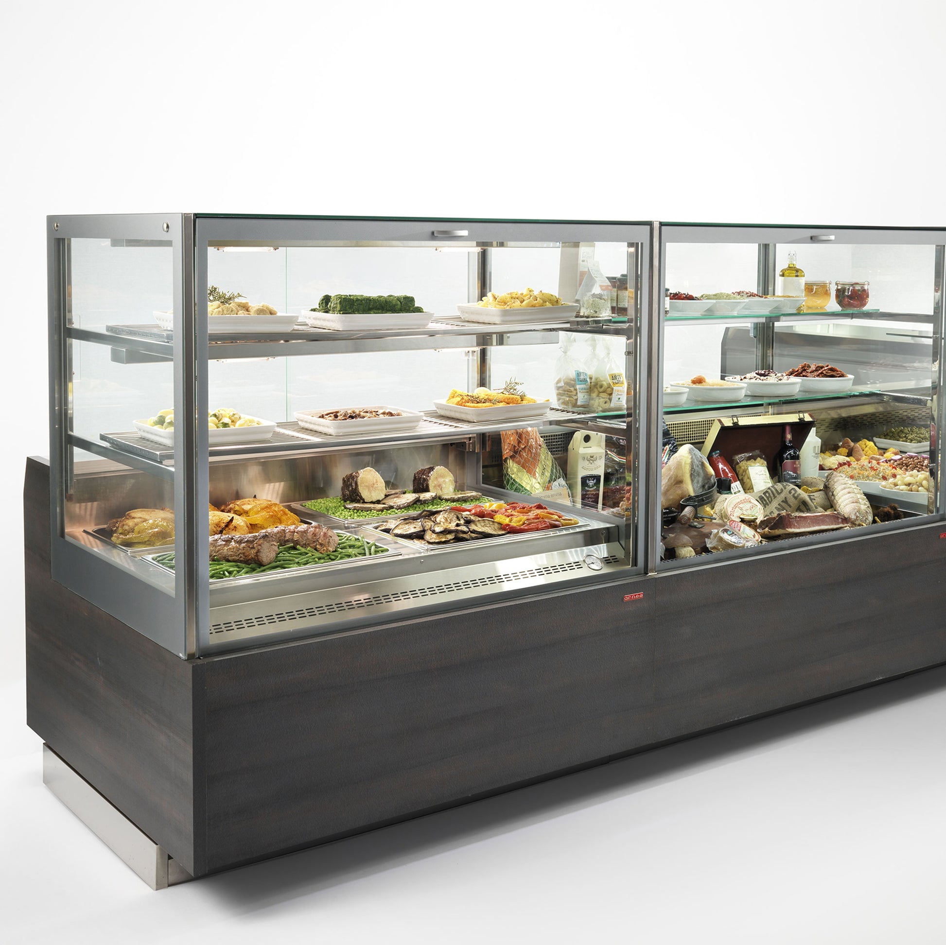 Serve-Over Refrigerated Counter, All-Glass, M1/M2