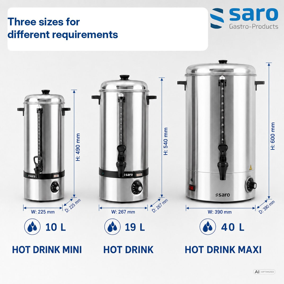 Saro HOT DRINK MAXI, features