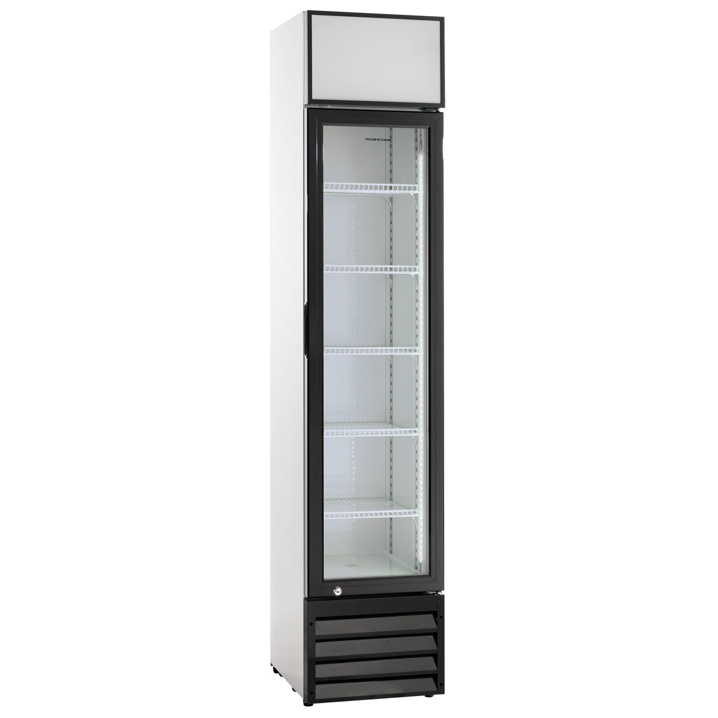 Beverage Display Cooler, 160 L, 0/+10°C, Black