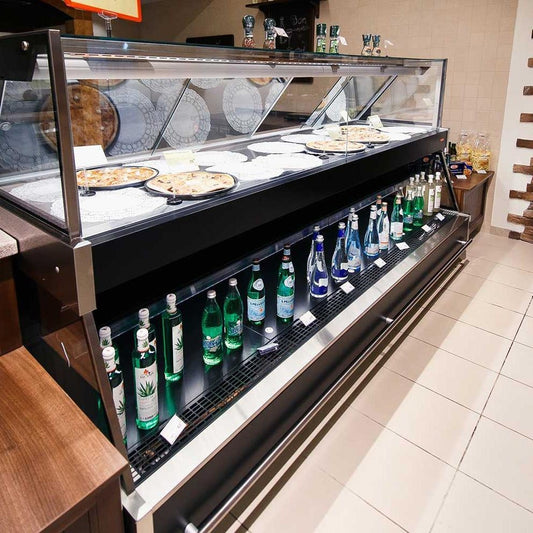 Remote Serve-Over Counter, Linear, Stainless Steel