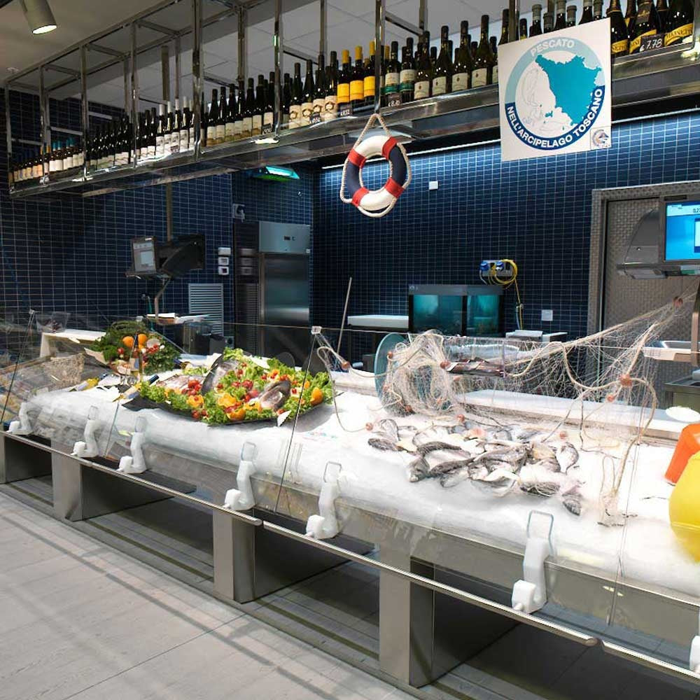 Fish Serve-Over Counter, Modular, Remote Cooling