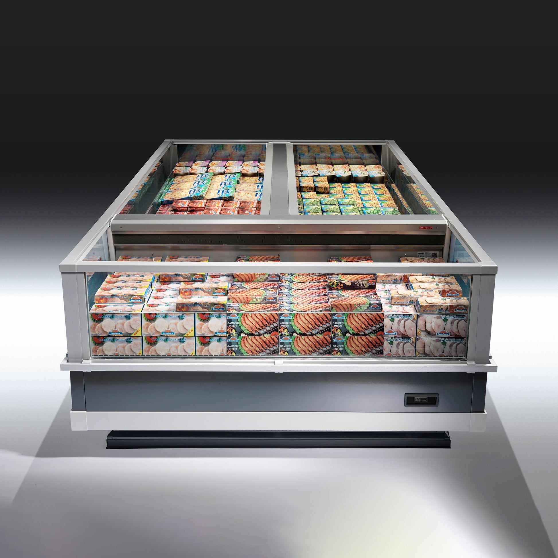 Remote Open Refrigerated Island, Twin, 702 L, -25/-18°C