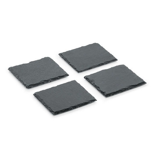Was Slate Line Natural Slate Plate Set, Set of 4