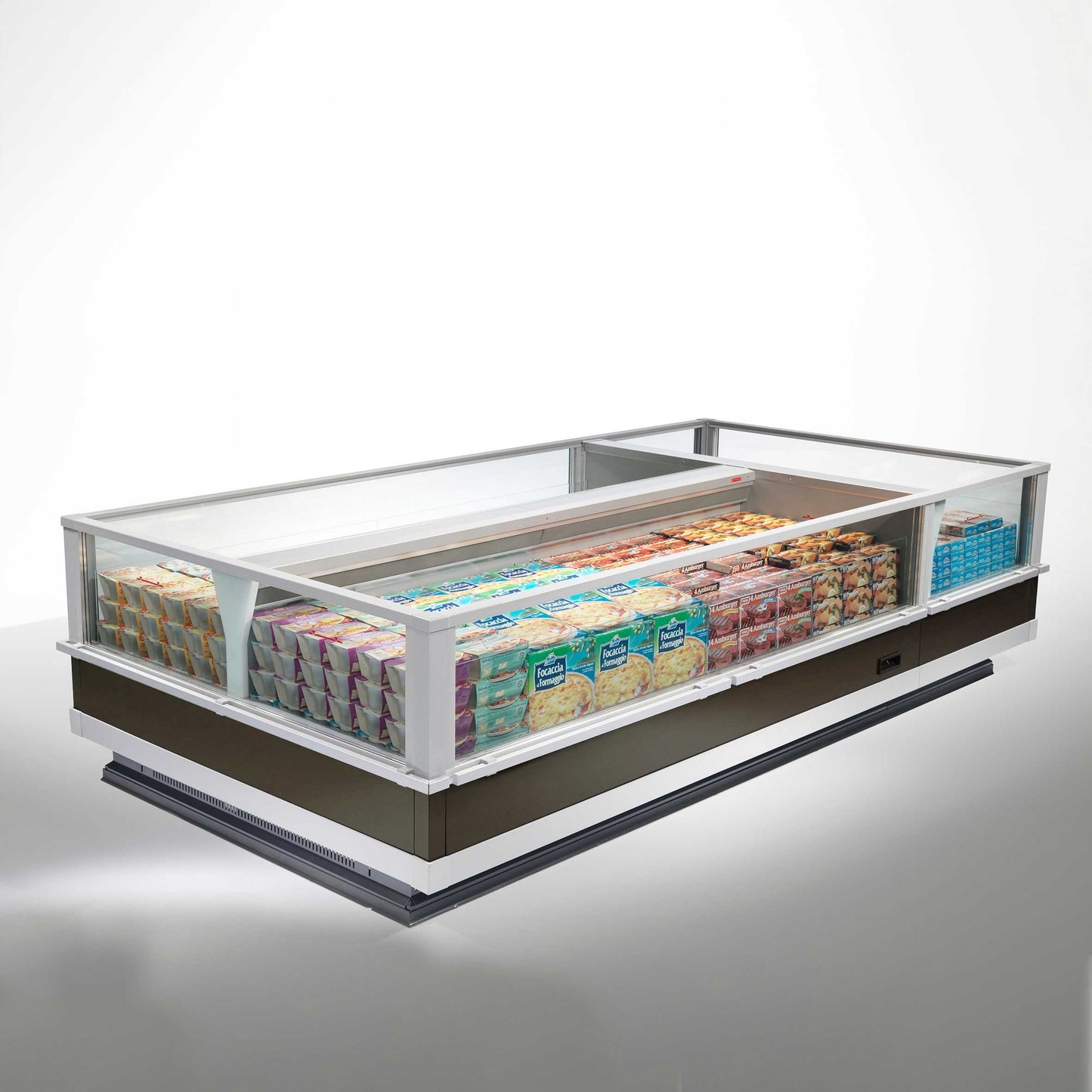Open Island Display Case, Twin Basin, 4-Sided