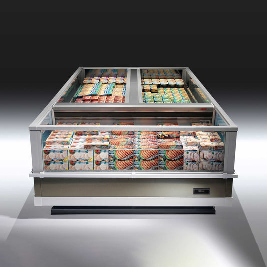 Open Island Display Case, Twin Basin, 4-Sided