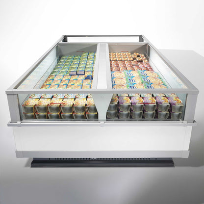 Open Refrigerated Island, Narrow, -25/+2°C, Remote