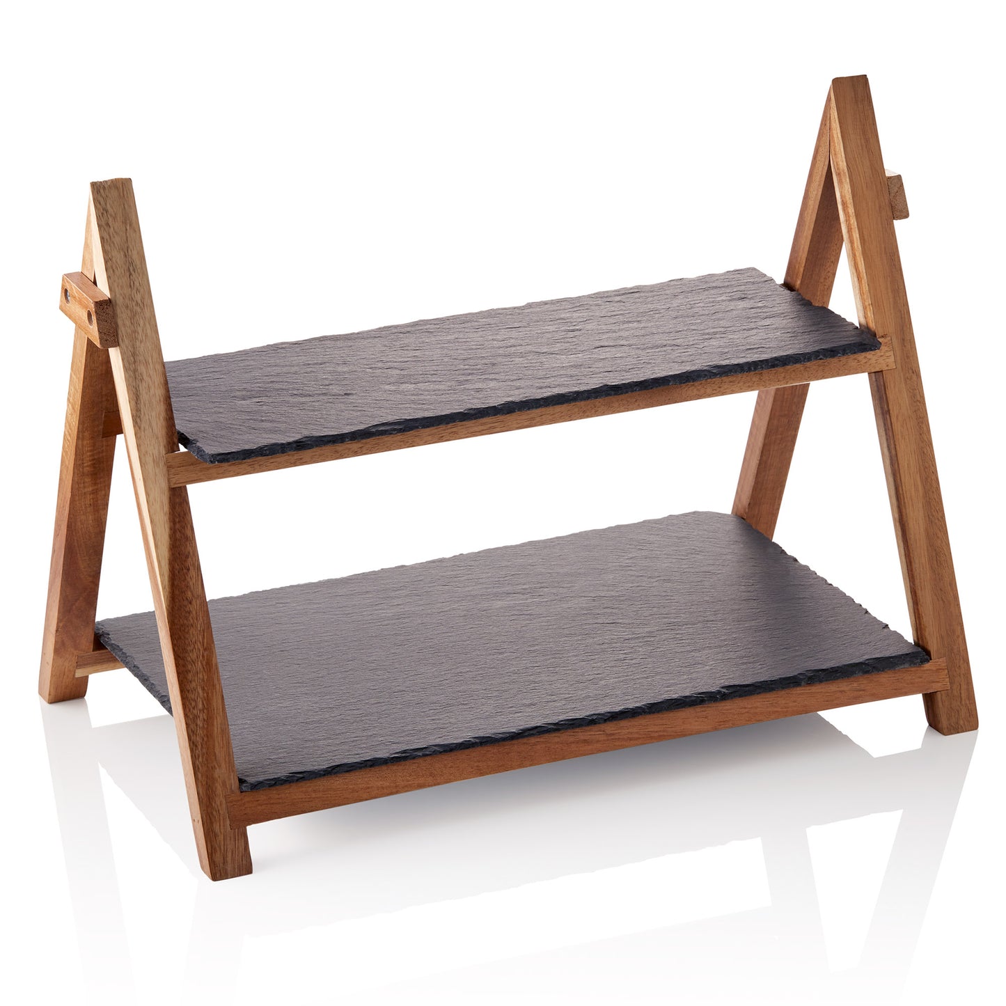 Was Slate Line Serving Rack, 2-Tier, 300 mm