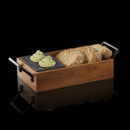 Was Slate & Serve Natural Slate Slab Set, 238×152 mm