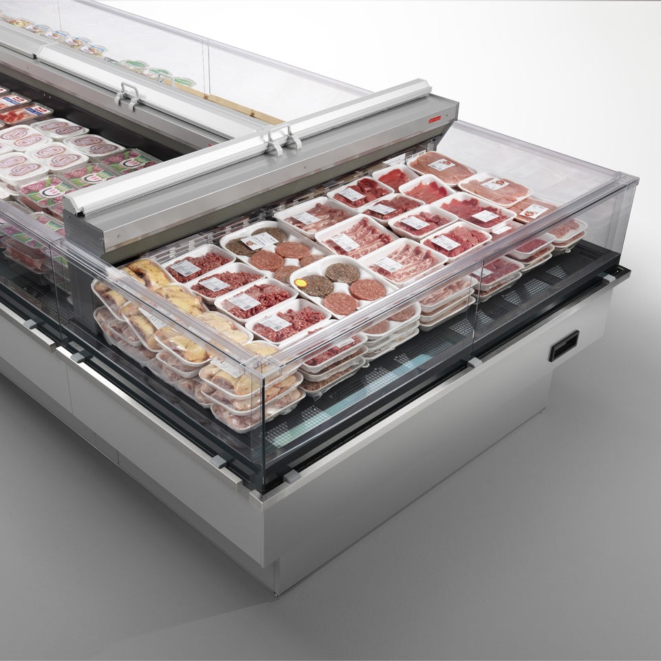 Open Refrigerated Island, Double Basin, 0/+4°C