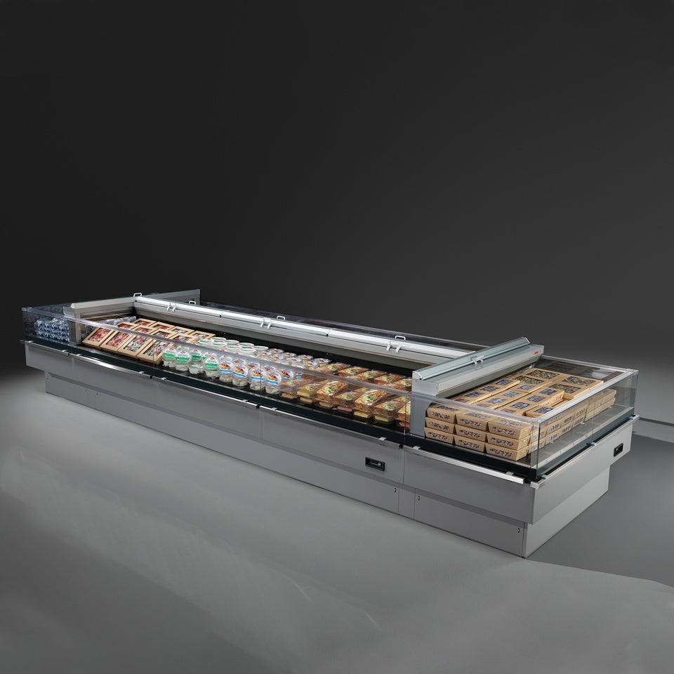Open Refrigerated Island, Double Basin, 0/+4°C