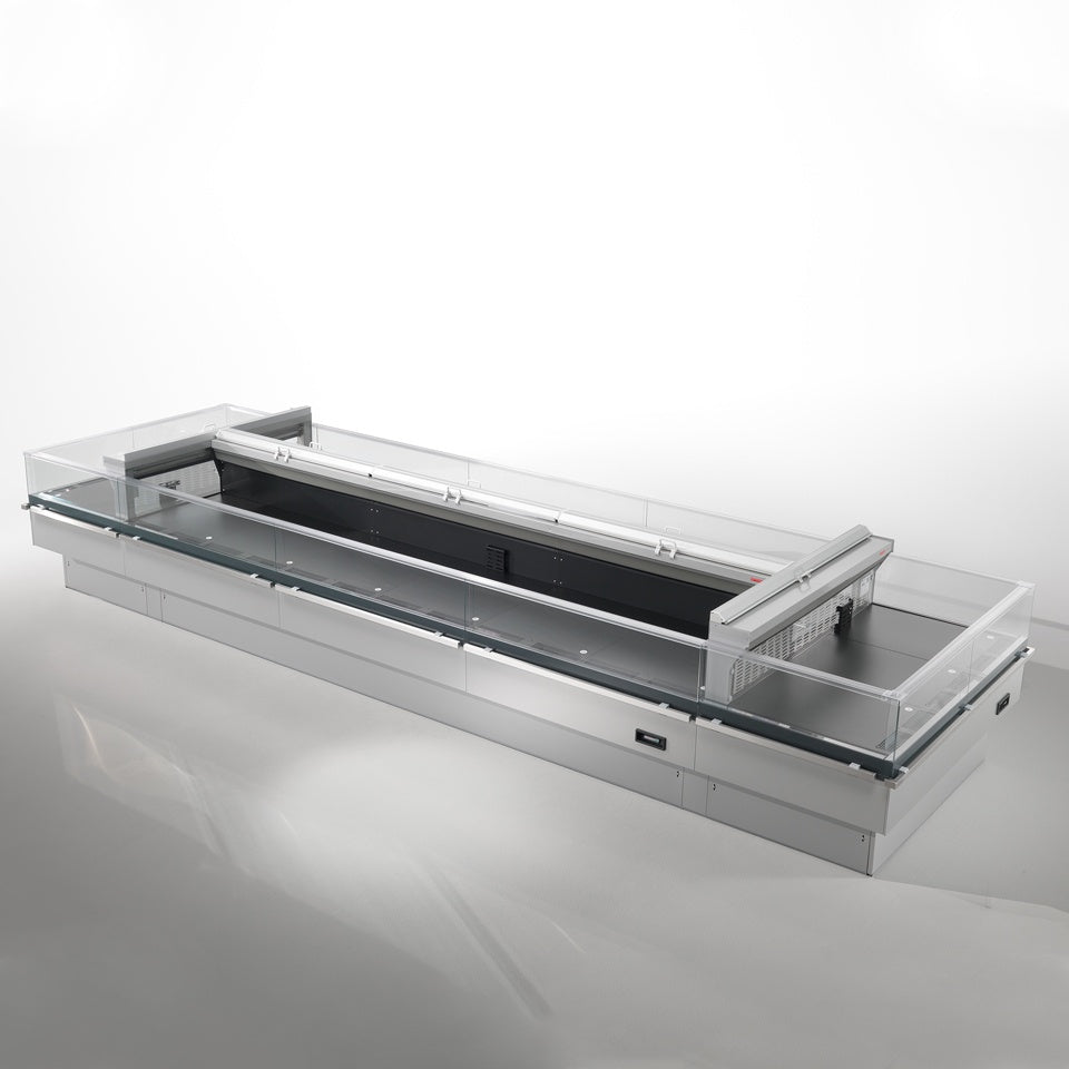 Open Refrigerated Island, Double Basin, 0/+4°C