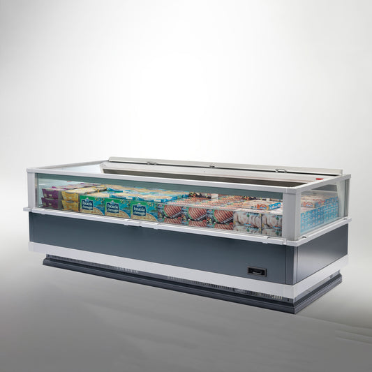 Open Multi-Deck Wall Display Case, 4 Shelves