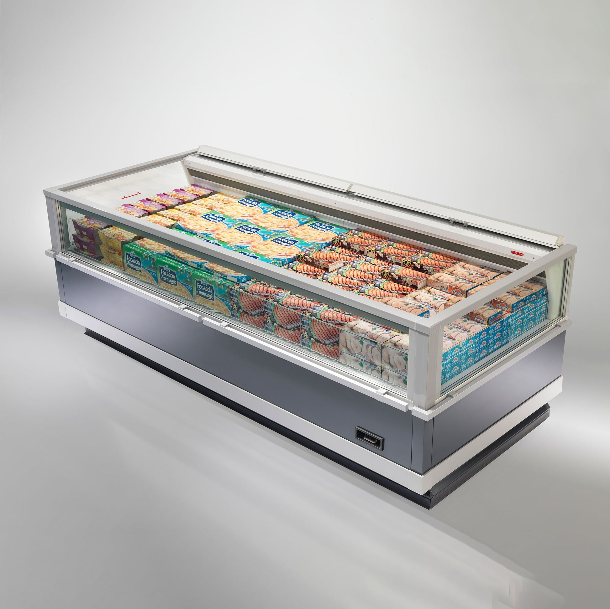Open Multi-Deck Wall Display Case, 4 Shelves
