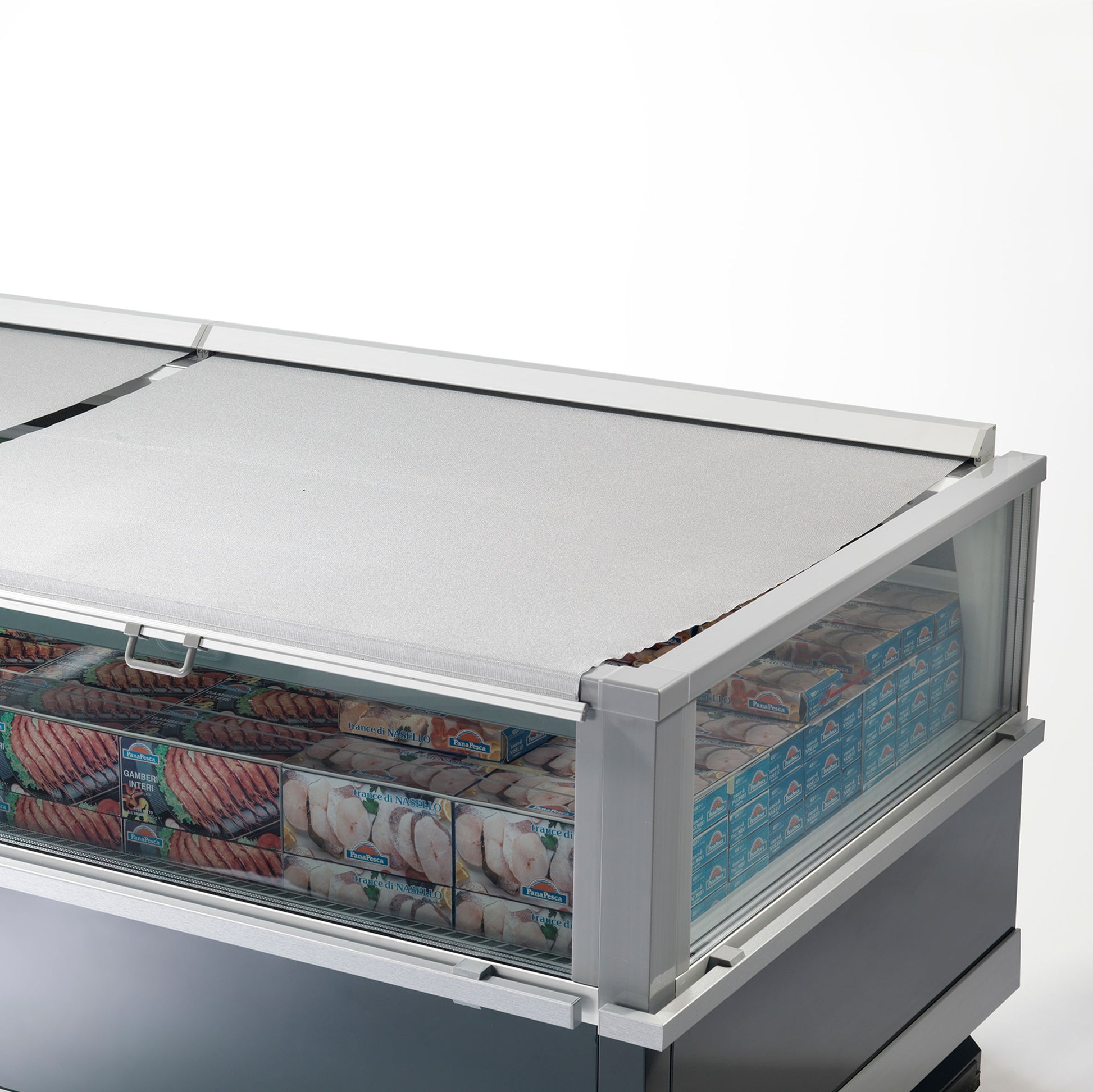 Open Multi-Deck Wall Display Case, 4 Shelves