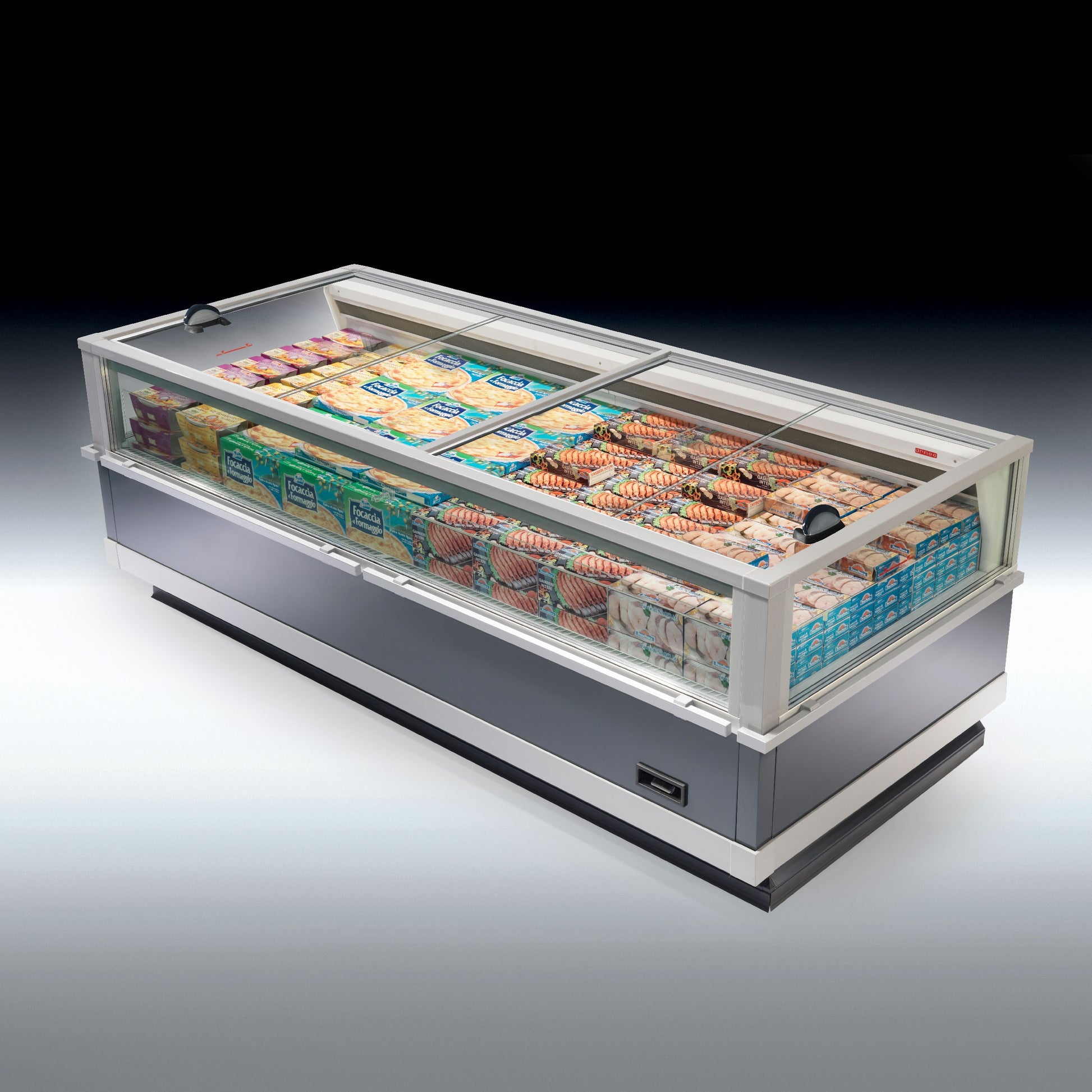 Closed Wall Display Cabinet, 4-Door, Remote
