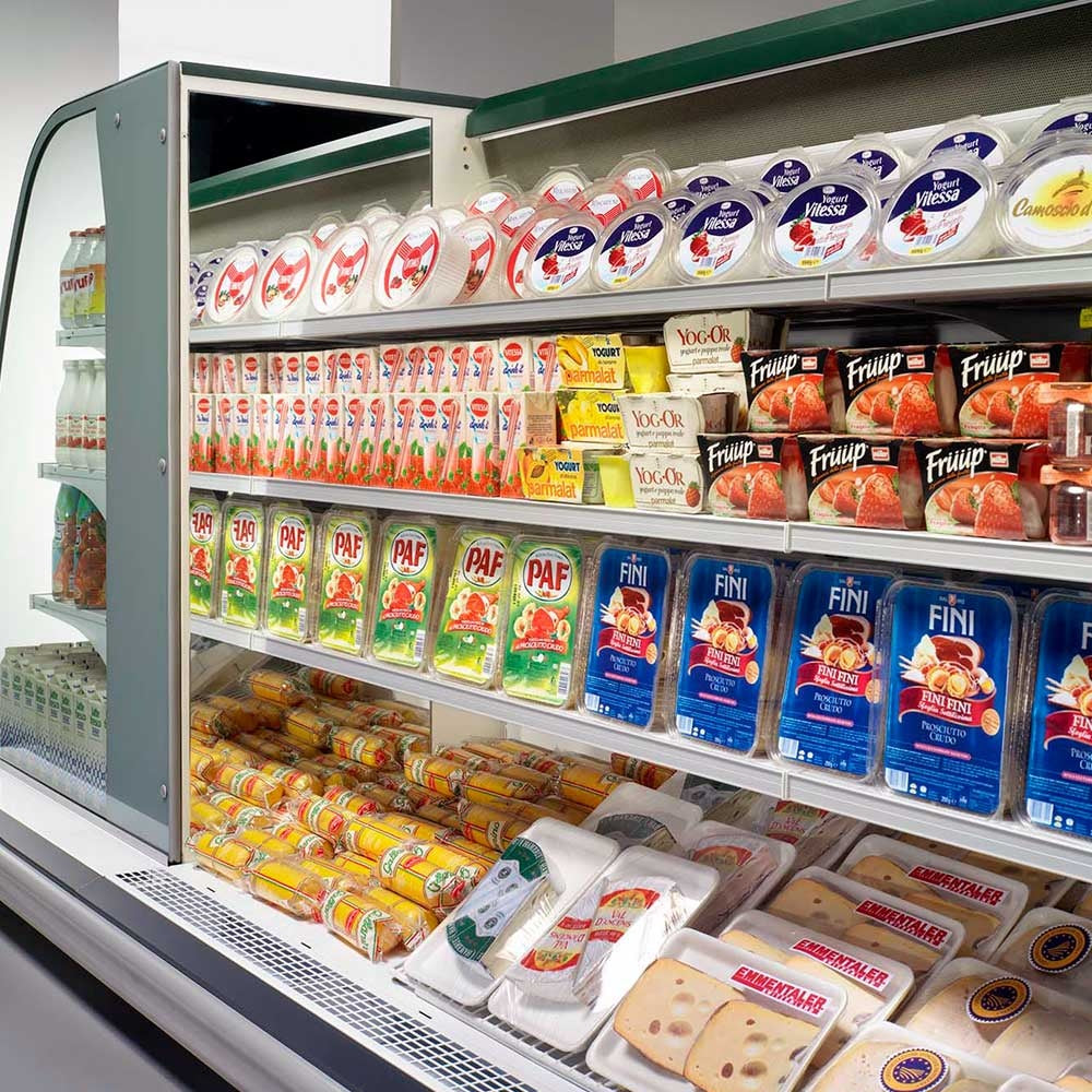 Open Semi-Vertical Refrigerated Display, Remote