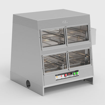 2-Tier Heated Food Chute Display Case, 1.9 kW