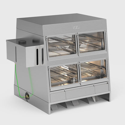 2-Tier Heated Food Chute Display Case, 1.9 kW