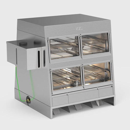 2-Tier Heated Food Chute Display Case, 1.9 kW
