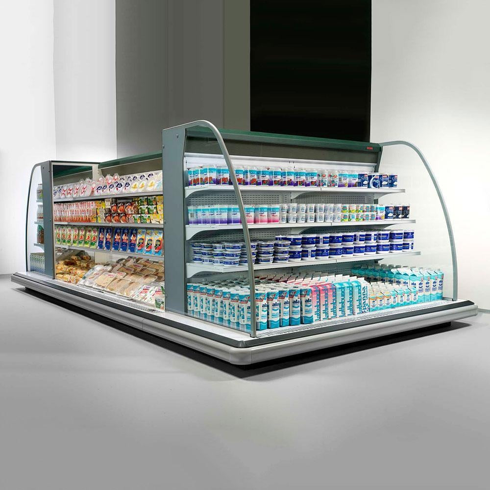 Open Semi-Vertical Refrigerated Display, Remote