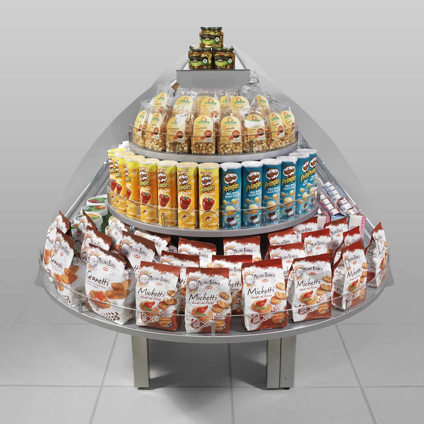Open Semi-Vertical Display Case, Remote